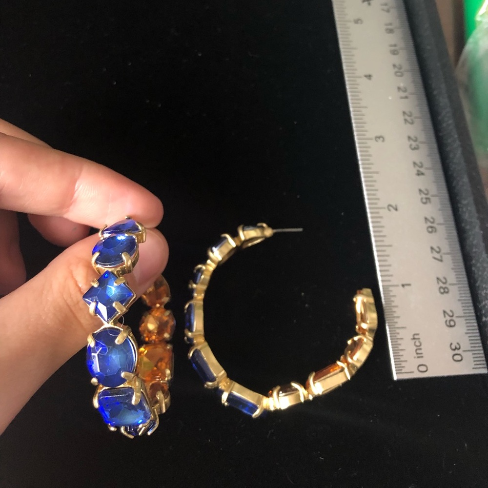 BaubleBar gem hoops